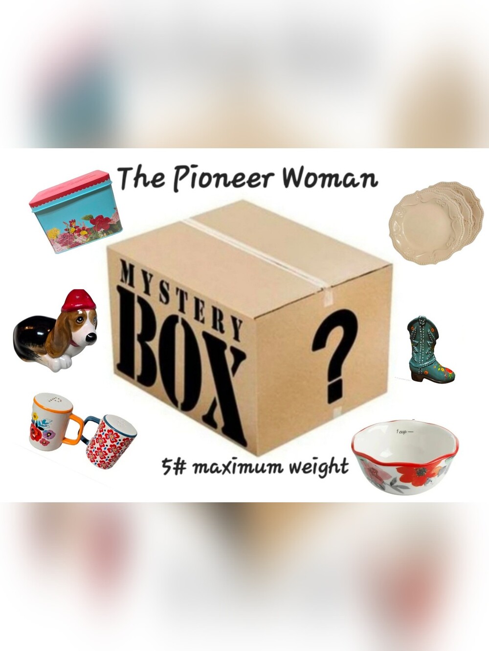 5 Pound Mystery Box PIONEER WOMAN THEME!!
